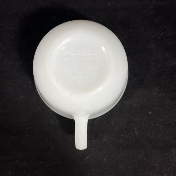 Vintage Pyrex Green Spring Blossom Milk Glass Coffee Tea Cup Set Of - Picture 4 of 9